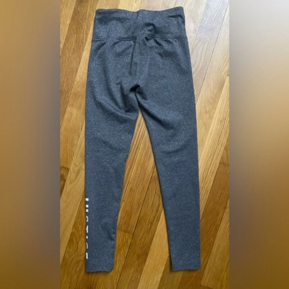 Justice Gray and White Leggings Size 8